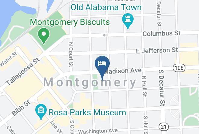 Doubletree By Hilton Hotel Montgomery Downtown Map