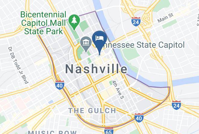 Doubletree By Hilton Hotel Nashville Downtown Map