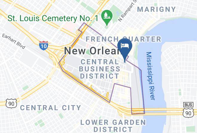 Doubletree By Hilton Hotel New Orleans Map