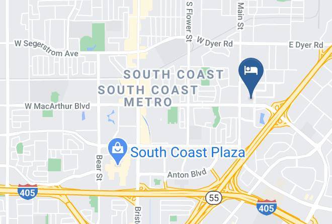 Orange - Doubletree By Hilton Hotel Santa Ana Orange County Airport Maps
