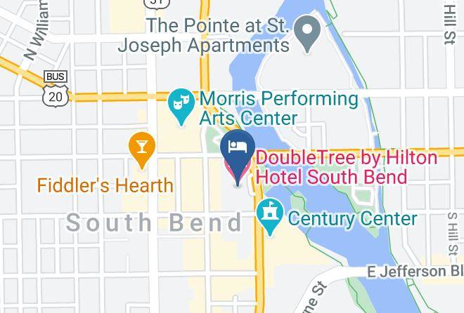 St Joseph - Doubletree By Hilton Hotel South Bend Maps