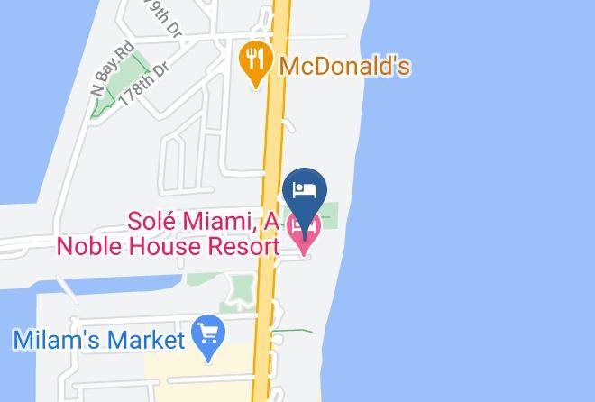 Miami Dade - Doubletree Resort & Spa By Hilton Hotel Ocean Point North Miami Beach Maps