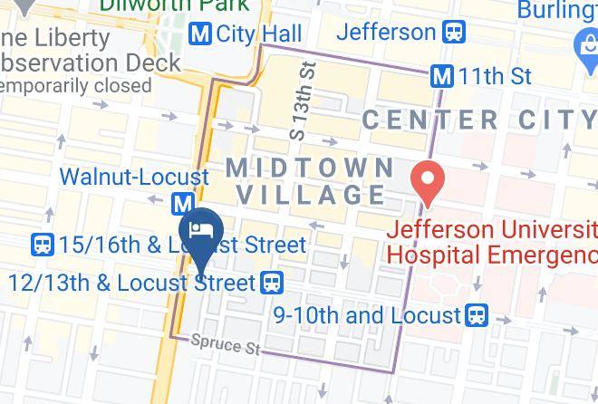 Doubletree By Hilton Hotel Philadelphia Center City Map