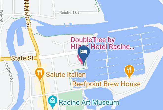 Racine - Doubletree By Hilton Racine Harbourwalk Maps