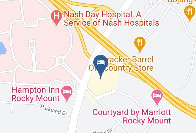 Doubletree By Hilton Hotel Rocky Mount Map