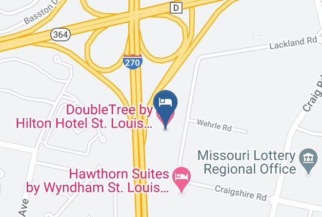 St Louis - Doubletree By Hilton Hotel St Louis Westport Maps