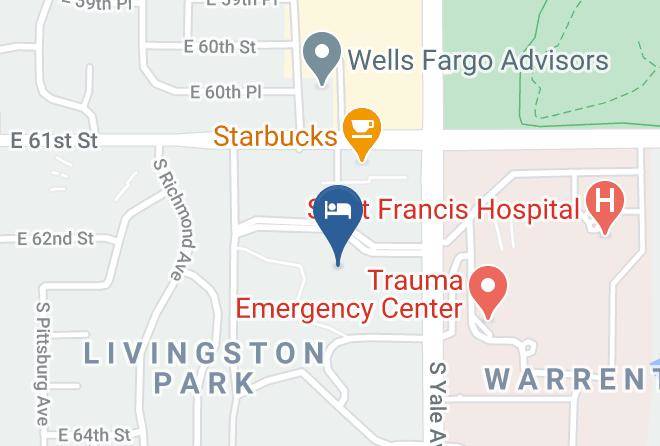 Doubletree By Hilton Hotel Tulsa Warren Place Map