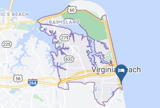 Virginia Beach City - Doubletree By Hilton Virginia Beach Oceanfront South Maps