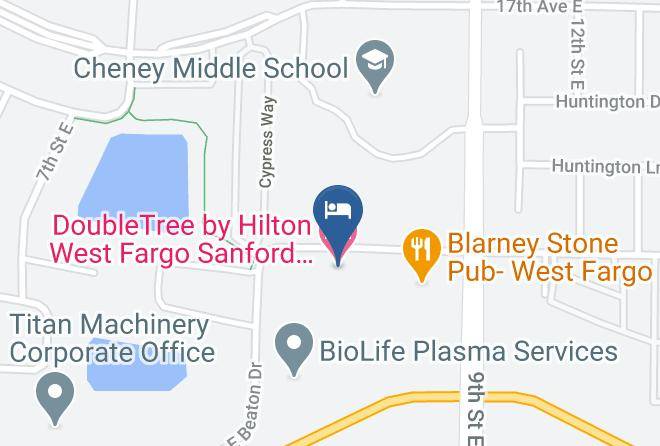 Cass - Doubletree By Hilton West Fargo Sanford Medical Center Area Maps