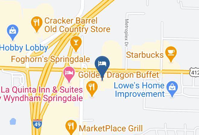 Washington - Doubletree Club By Hilton Hotel Springdale Maps