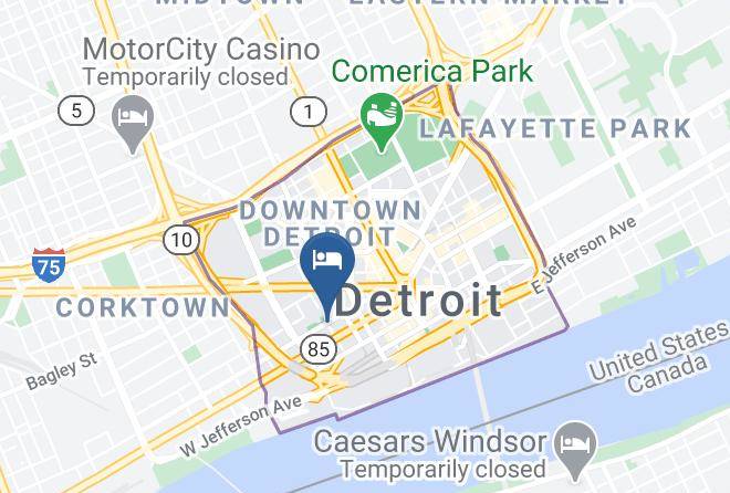 Doubletree Suites By Hilton Hotel Detroit Downtown Fort Shelby Map