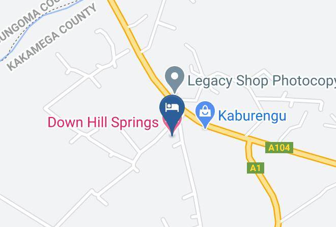 Kakamega - Down Hill Springs Hotel Maps