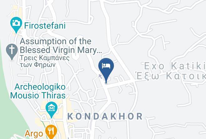 Thira - Down Town Santorini Hotel Maps