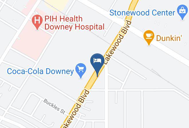 Los Angeles - Downey Inn Luxury Suites Maps