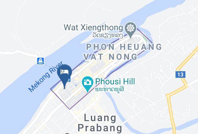 Louangphrabang - Downtown Backpackers Hotel Maps