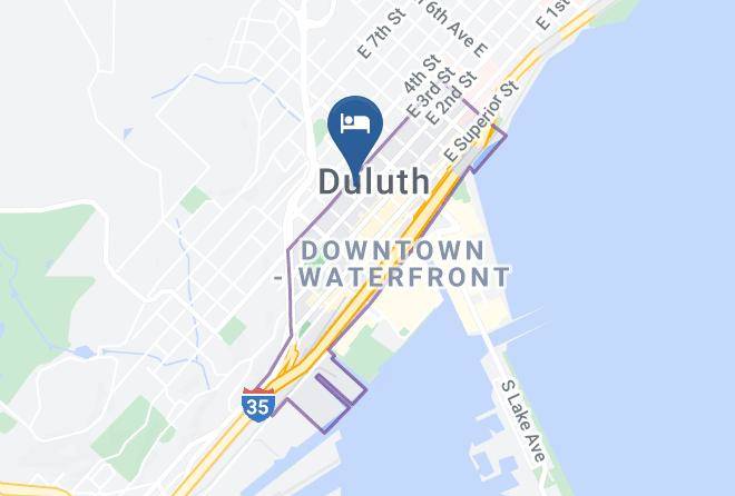St Louis - Downtown Duluth Motel Maps
