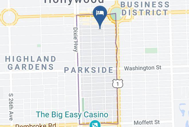 Broward - Downtown Hollywood Boutique Hotel Maps