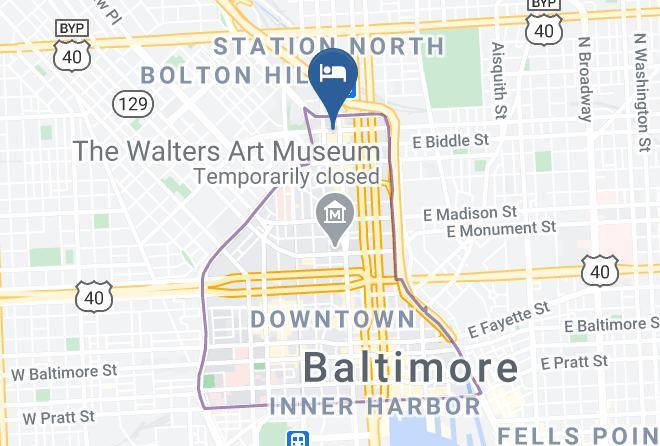 Baltimore City - Downtown Hotel Maps