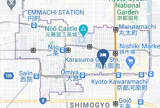 Kyoto City Nakagyo Ward - Downtown Inn Kyoto Maps