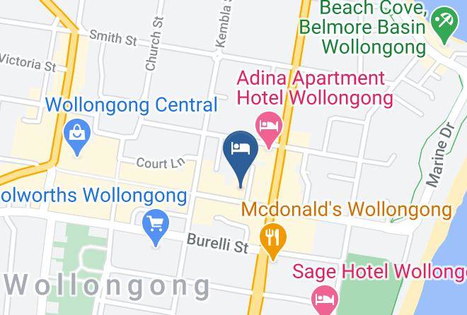 Wollongong - Downtown Motel Maps