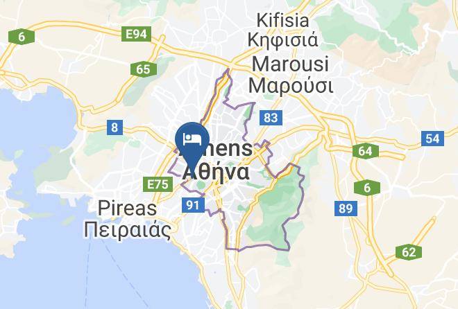 Central Athens - Downtown Rare And Modern Two Storey Building Maps