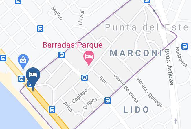 Punta Del Este - Dpto 6 Personas Frente Al Mar Maps
