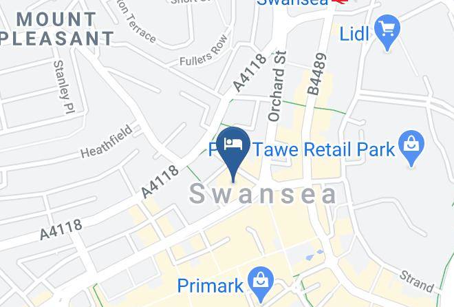 Swansea - Dragon Hotel Maps