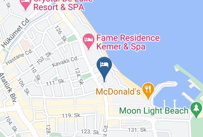 Kemer - Dragos Beach Hotel Maps