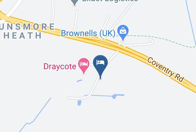 Draycote Hotel & Whitefields Golf Course And Club Map