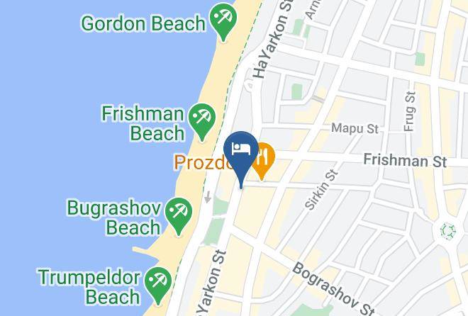 Tel Aviv Yafo - Dream Beach Tlv Boutique Hotel And Spa Maps