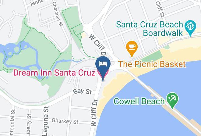 Santa Cruz - Dream Inn Santa Cruz Maps