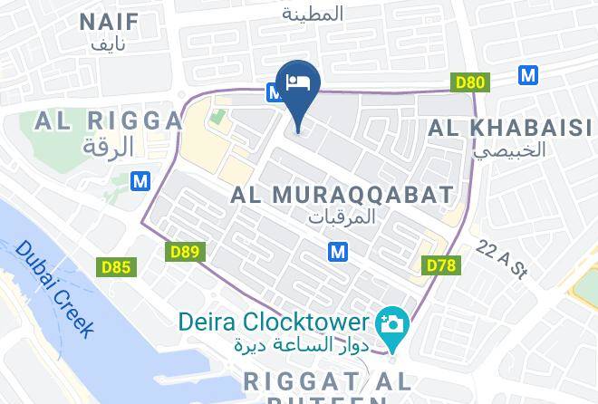 Dubai - Dream Palace Hotel Deira Dubai Uae Maps