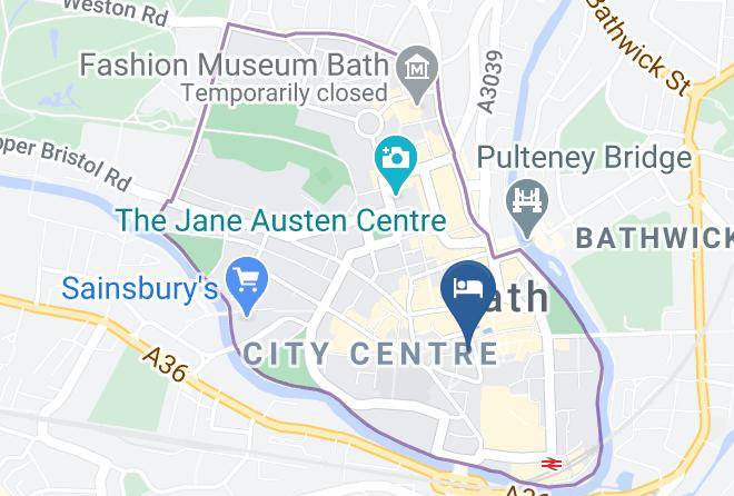 Bath And North East Somerset - Dream Stays Bath Beau Street Maps