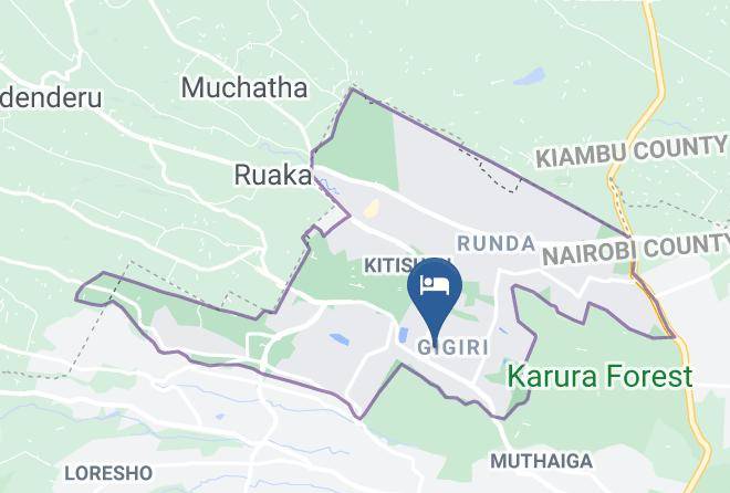 Nairobi - Dreamplace Bed And Breakfast Maps