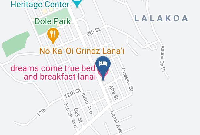 Maui - Dreams Come True Bed And Breakfast Lanai Maps