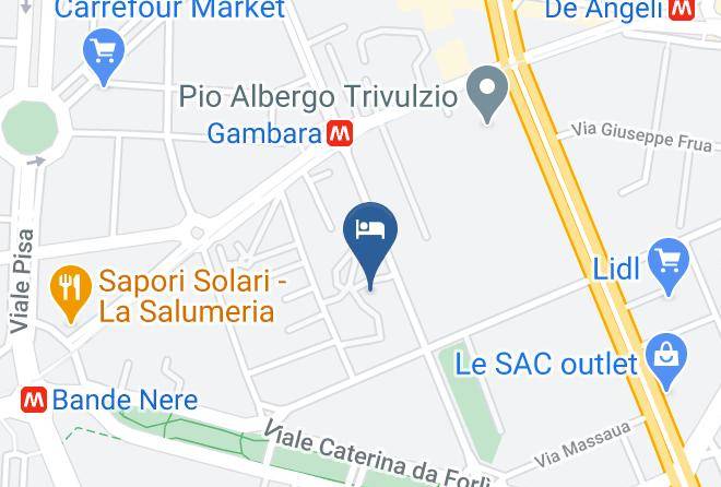 Milan - Dreams Hotel Residenza Gambara Maps