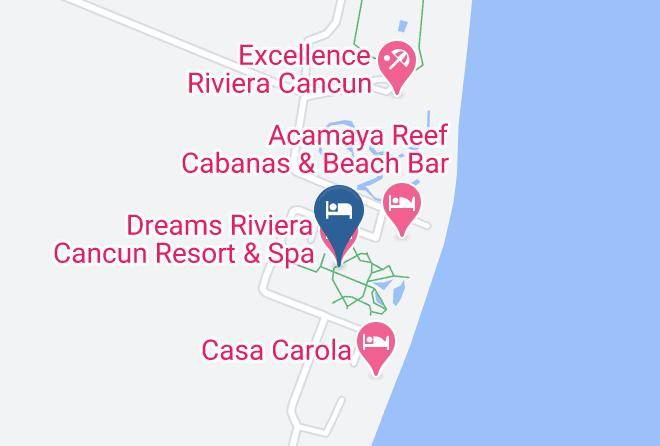 Puerto Morelos - Dreams Riviera Cancun Resort & Spa Maps