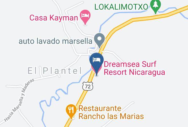 San Juan Del Sur - Dreamsea Surf Resort Nicaragua Maps