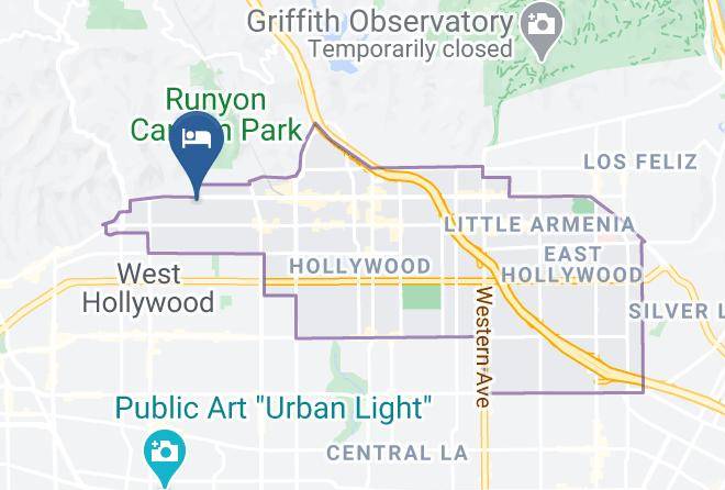 Los Angeles - Dresden's Bed And Breakfast Maps