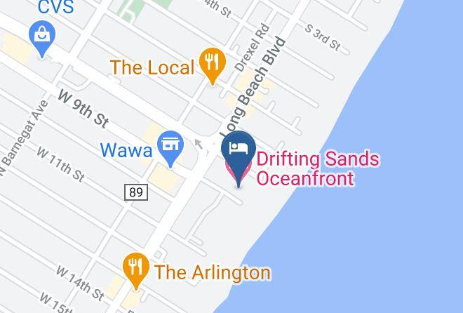 Drifting Sands Oceanfront Hotel Map