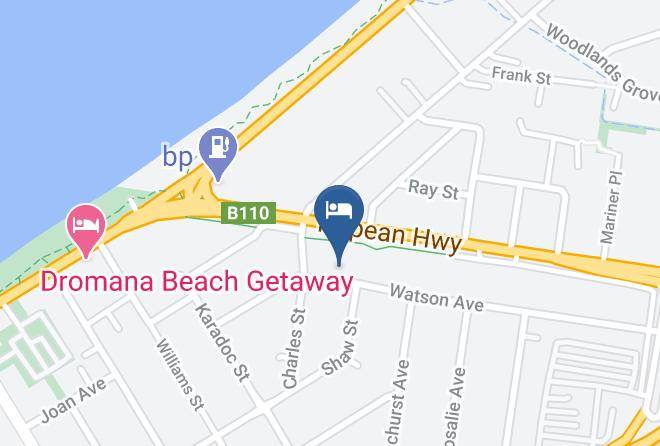 Mornington Peninsula - Dromana 300m Beach Shops & Cafes Table Tennis Maps