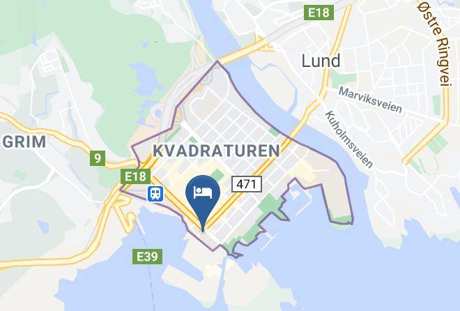 Kristiansand - Dronningen Hotel Maps