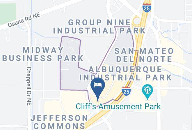 Drury Inn & Suites Albuquerque North Map