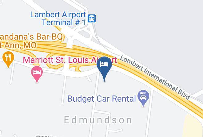 St Louis - Drury Inn & Suites St Louis Airport Maps