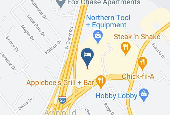 Drury Inn & Suites St Louis Arnold Map