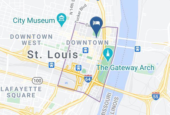 St Louis City - Drury Inn & Suites St Louis Convention Center Maps