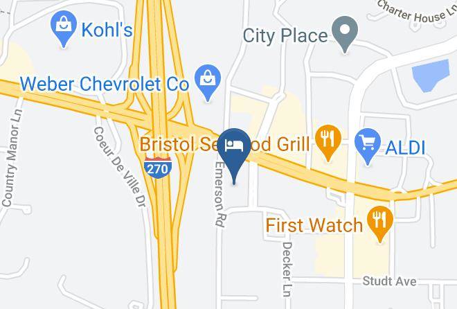 St Louis - Drury Inn & Suites St Louis Creve Coeur Maps