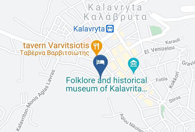 Achaea - Dryades Hotel Kalavryta Maps