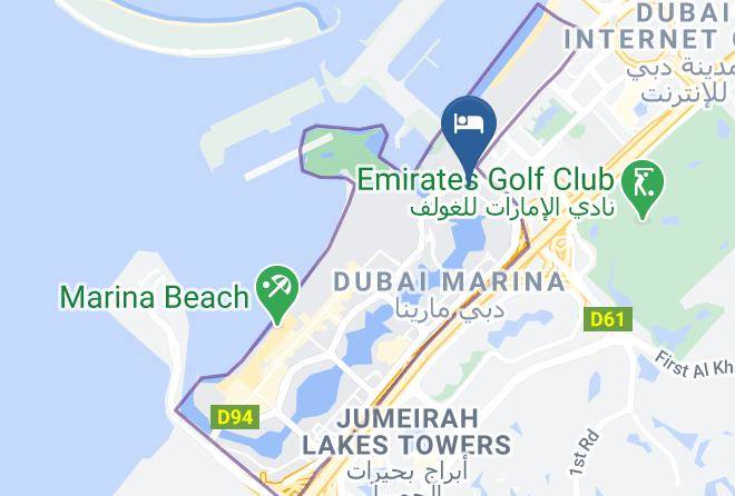 Dubai Marriott Harbour Hotel & Suites Map
