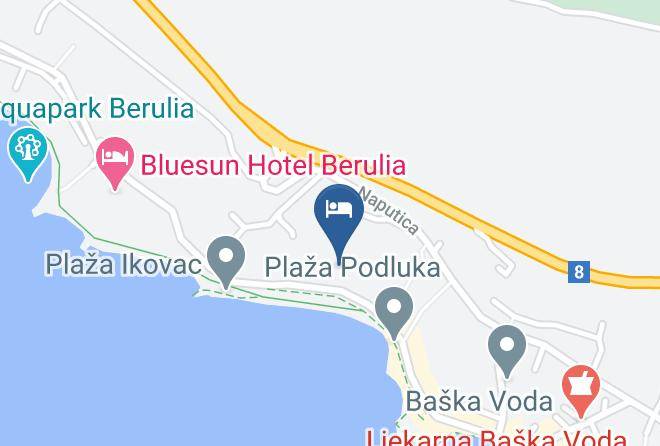 Baska Voda - Dubravka Maps